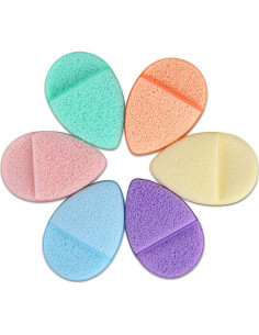Juego de 6 Esponjas Faciales Linyumuxiang 6.6x10 cm Reutilizables 2
