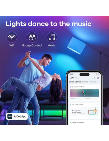 Bombilla Inteligente Linkind A19 E26 9W 800LM 6 Paquete