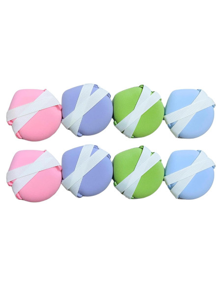 Paquete de 8 Esponjas de Maquillaje QNZLIGHT - Uso Húmedo y Seco