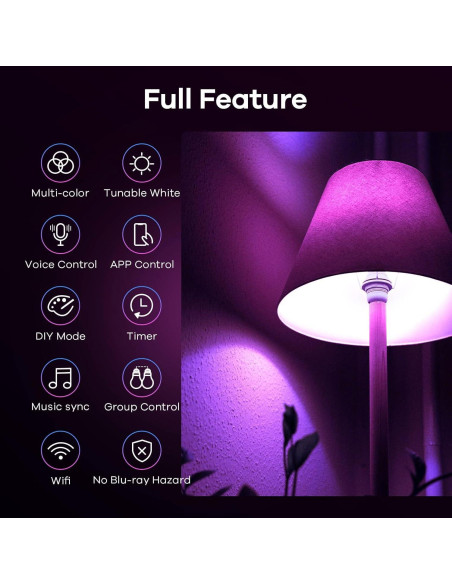 Bombilla Inteligente Linkind A19 E26 9W 800LM 6 Paquete