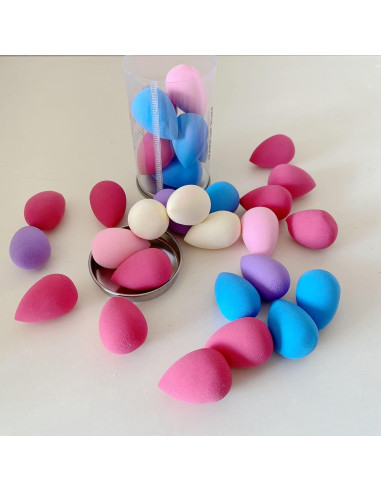 Set de 10 Mini Esponjas de Maquillaje Urradia - Sin Látex