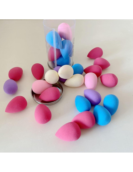 Set de 10 Mini Esponjas de Maquillaje Urradia - Sin Látex