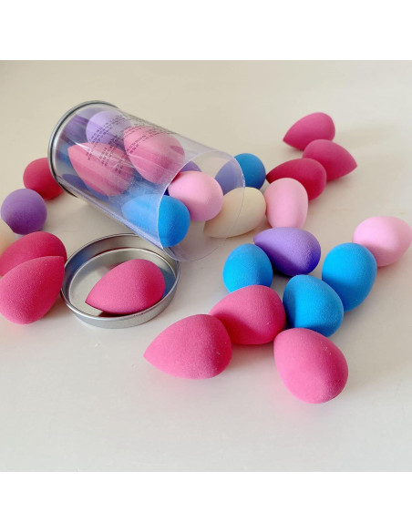 Set de 10 Mini Esponjas de Maquillaje Urradia - Sin Látex