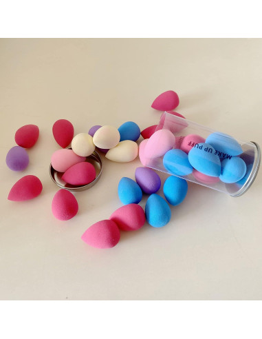 Set de 10 Mini Esponjas de Maquillaje Urradia - Sin Látex