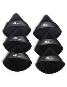 Conjunto de Esponjas de Maquillaje AOA Studio 6 Piezas Negro