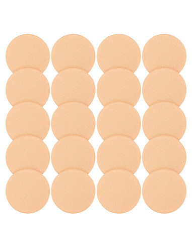 20 Esponjas de Maquillaje Beige Bremorou para Base Líquida