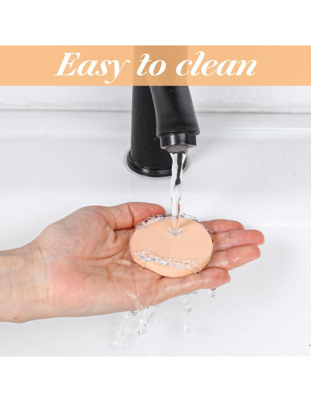 20 Esponjas de Maquillaje Beige Bremorou para Base Líquida