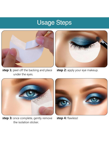 150 Protectores de Sombra de Ojos Kootinn - Plantillas Desechables