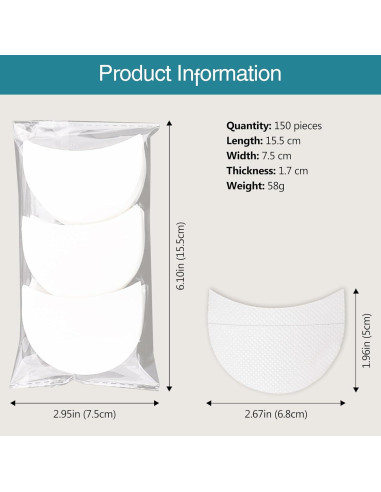150 Protectores de Sombra de Ojos Kootinn - Plantillas Desechables