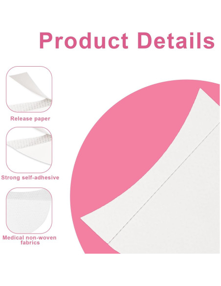 Cinta Desechable para Sombra de Ojos Giantree - 200 Pcs, 5x6.8 cm