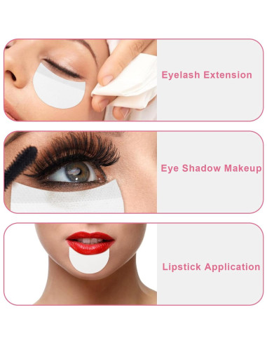 Cinta Desechable para Sombra de Ojos Giantree - 200 Pcs, 5x6.8 cm