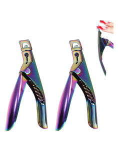 Cortadores de Uñas Acrílicas PKRFCJ 2 Pcs Acero Inoxidable