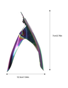 Cortadores de Uñas Acrílicas PKRFCJ 2 Pcs Acero Inoxidable 2