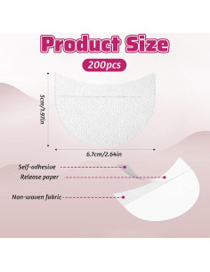 200 Piezas Escudos de Sombra de Ojos JJUNW - Plantillas Adhesivas 2