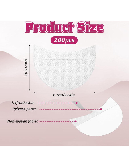 200 Piezas Escudos de Sombra de Ojos JJUNW - Plantillas Adhesivas