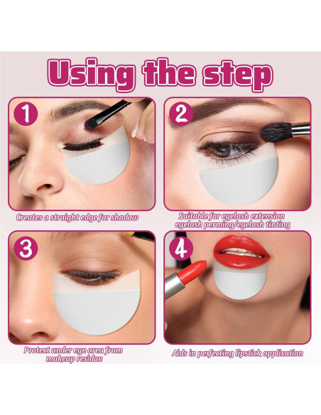 200 Piezas Escudos de Sombra de Ojos JJUNW - Plantillas Adhesivas