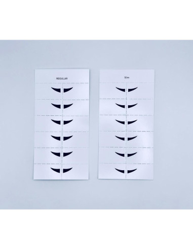 Alas de Delineador de Ojos Nahrin Beauty - 24 Pares Delgado Negro