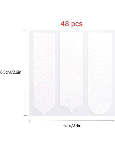 DANNEASY Cortadora de Gel Acrílico Francesa 3Pcs + Pegatinas