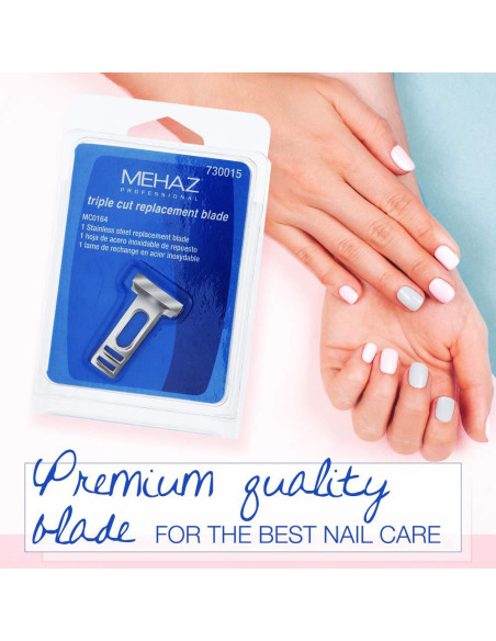 Cuchilla de Reemplazo Mehaz Triple Corte para Cortador de Uñas