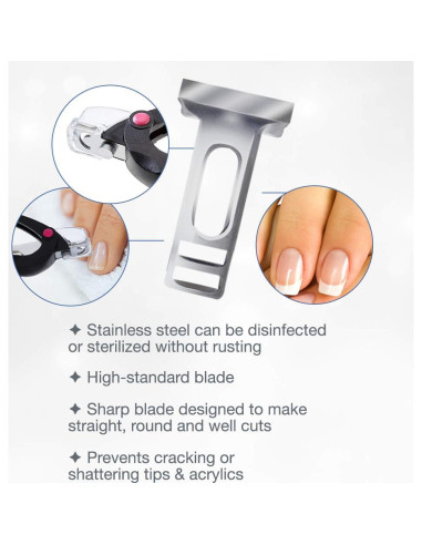 Cuchilla de Reemplazo Mehaz Triple Corte para Cortador de Uñas