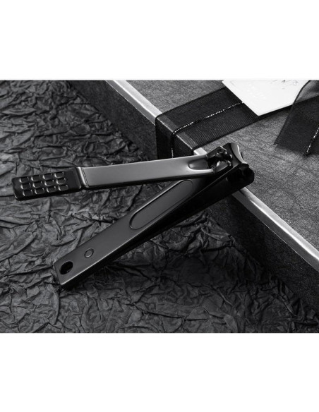 Juego de 3 Cortauñas de Acero Inoxidable Feisheng Negro