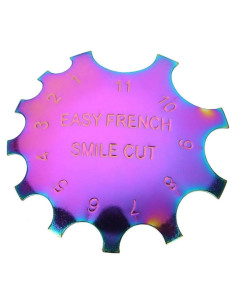 Plantilla de Uñas ZJchao Acero Inoxidable 5.5cm Francesa