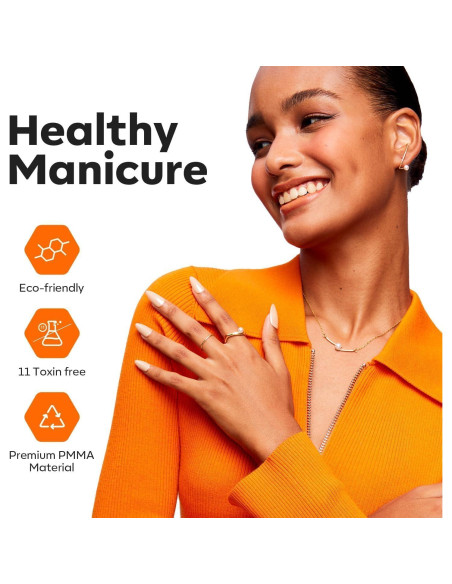 Kit de Uñas de Gel Modelones Almendra 15 Tamaños 510 Pcs