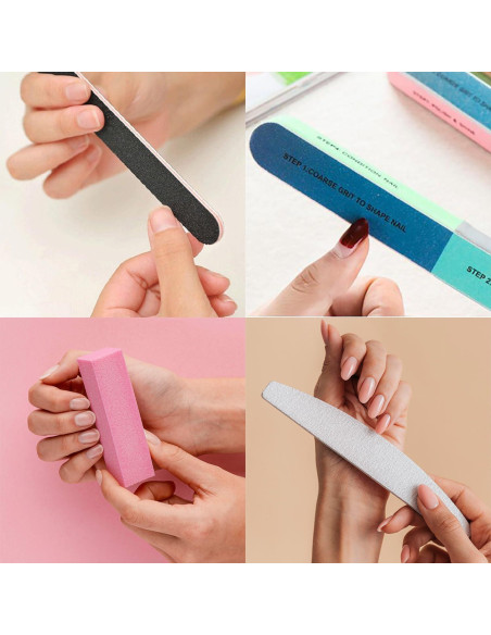 Kit de Manicura TONOKAILS 18 Piezas - Archivos y Pulidores de Uñas