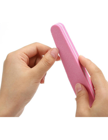 10 Bloques de Pulido de Uñas LoveBB Rosa 100/180 Grano