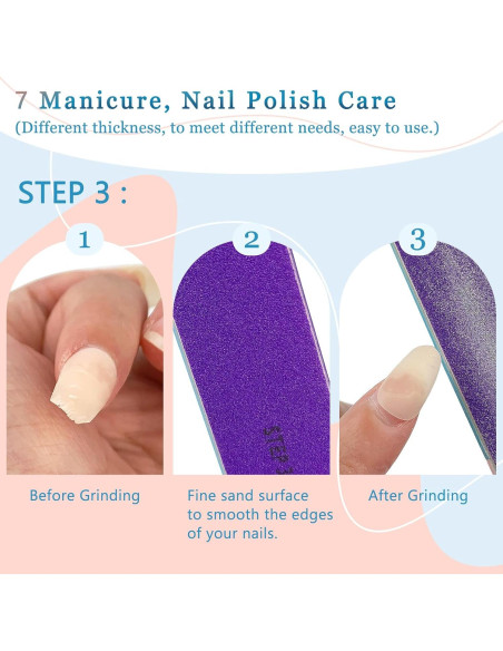 Paquete de 3 Limpiadores de Uñas Todo en Uno LNAUJS