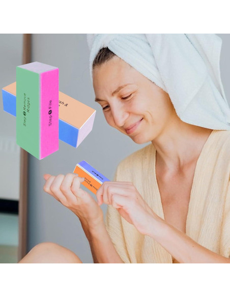 Bloque de Lima de Uñas SKYPIA 4 Vías - 2 Unidades