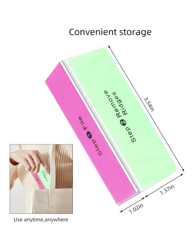 Bloque de Lima de Uñas SKYPIA 4 Vías - 2 Unidades