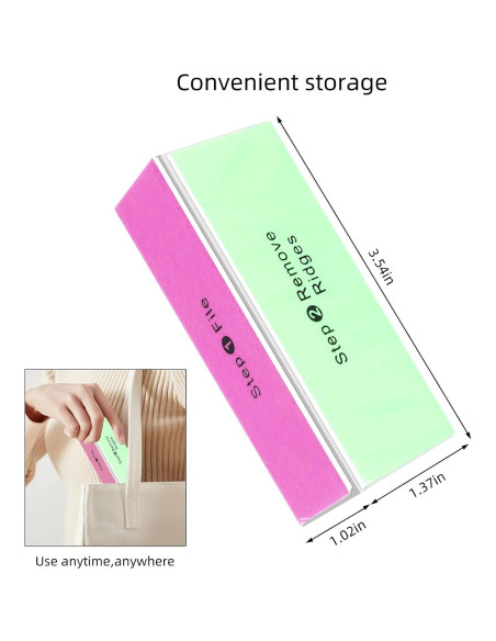 Bloque de Lima de Uñas SKYPIA 4 Vías - 2 Unidades