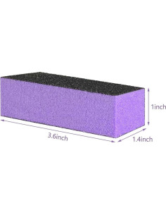 Bloque de Pulido de Uñas LNAUJS 14 Piezas 100/180 Grano 2