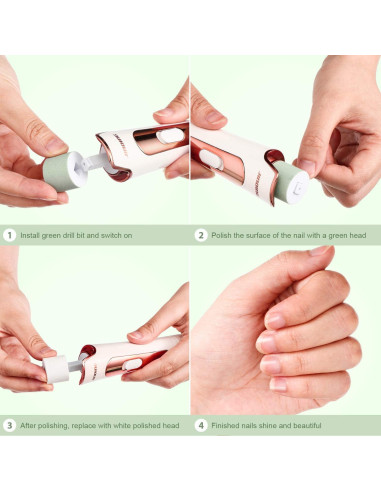 Recargas de Pulidor de Uñas Eléctrico Maitys 12 Piezas