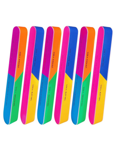 Bloque de Pulido de Uñas 7 Vías AhaTopia - 6 Piezas