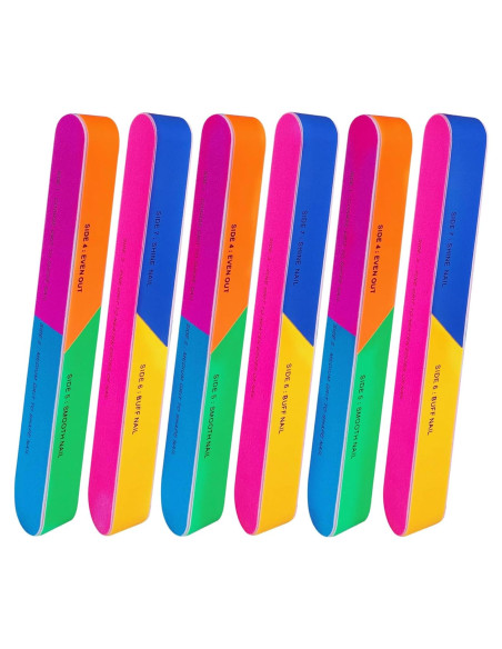 Bloque de Pulido de Uñas 7 Vías AhaTopia - 6 Piezas