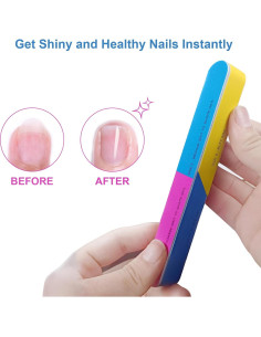 Bloque de Pulido de Uñas 7 Vías AhaTopia - 6 Piezas 2