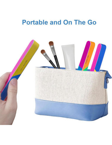 Bloque de Pulido de Uñas 7 Vías AhaTopia - 6 Piezas