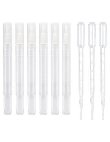 BlingKingdom 6pcs Bolígrafos de Aceite para Cutículas 3ml