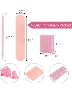 48 Sets Kit de Manicura Desechable acDesign - Herramientas de Uñas 2