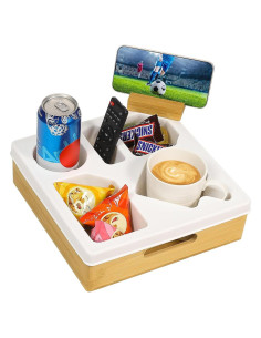 Bandeja organizadora Kssiaz para tazas y teléfono, blanca