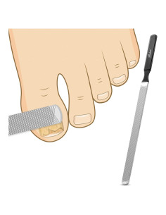 Lima de Uñas Profesional BALUCA de Acero Inoxidable 12 cm