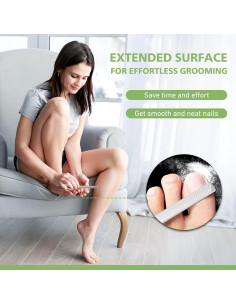 Lima de Uñas Profesional BALUCA de Acero Inoxidable 12 cm 2