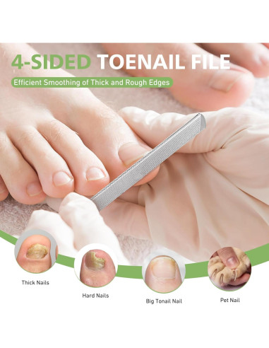 Lima de Uñas Profesional BALUCA de Acero Inoxidable 12 cm