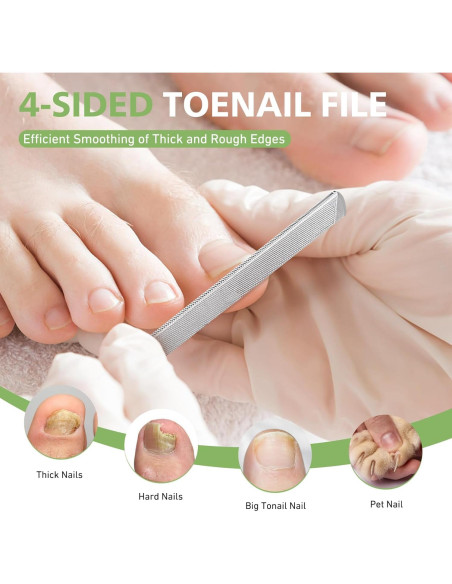 Lima de Uñas Profesional BALUCA de Acero Inoxidable 12 cm