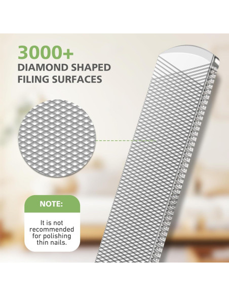 Lima de Uñas Profesional BALUCA de Acero Inoxidable 12 cm