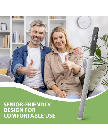 Lima de Uñas Profesional BALUCA de Acero Inoxidable 12 cm