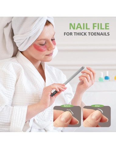 Lima de Uñas Profesional BALUCA de Acero Inoxidable 12 cm