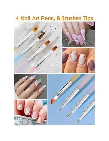 Kit de Estampado de Uñas Gorvalin - Arte de Uñas DIY Completo